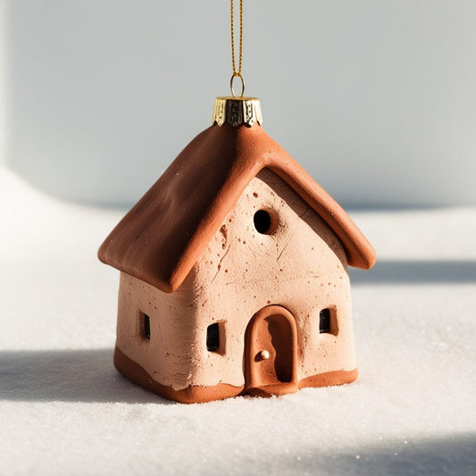 Tiny Gingerbread Village Ornaments